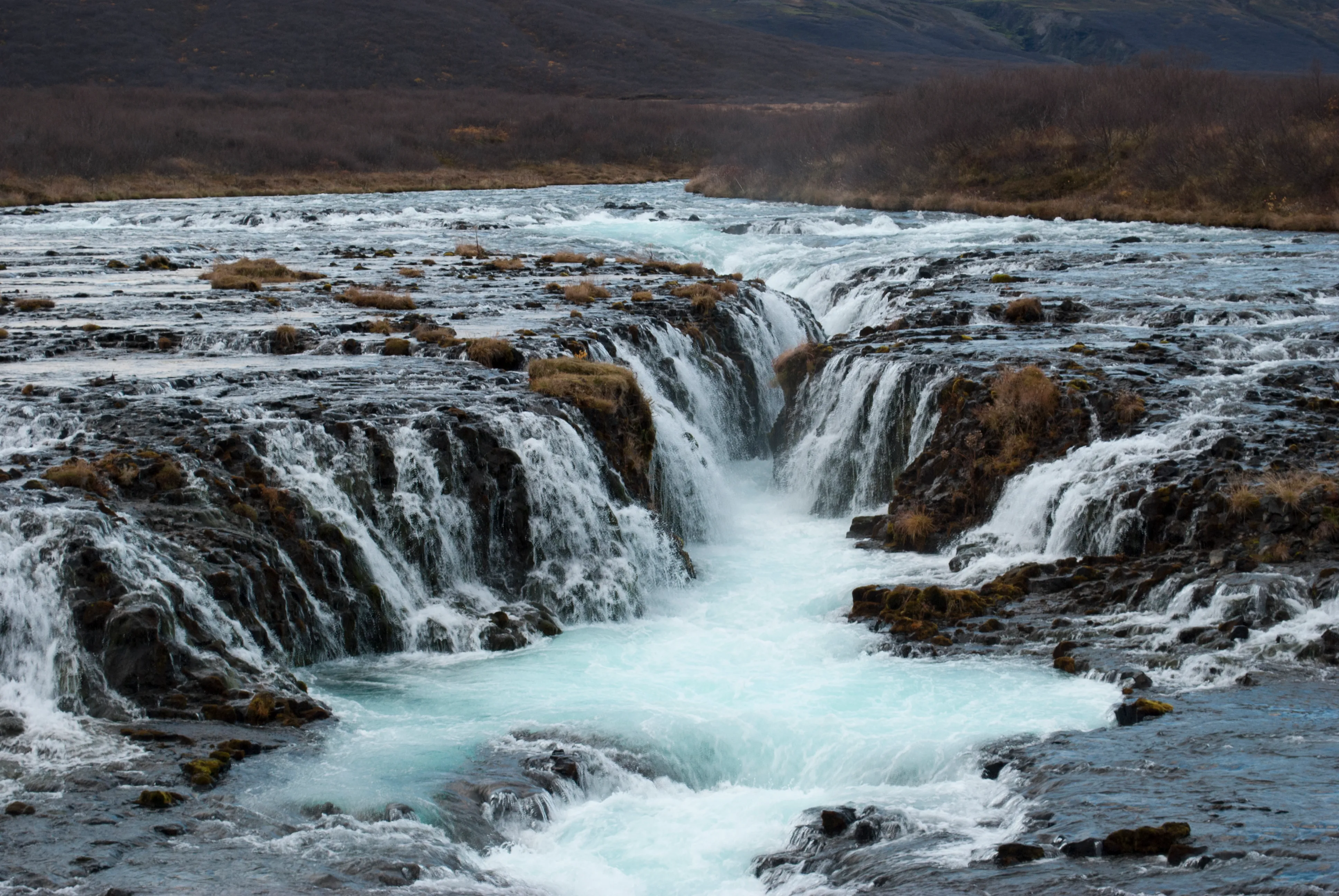Blue waterfall