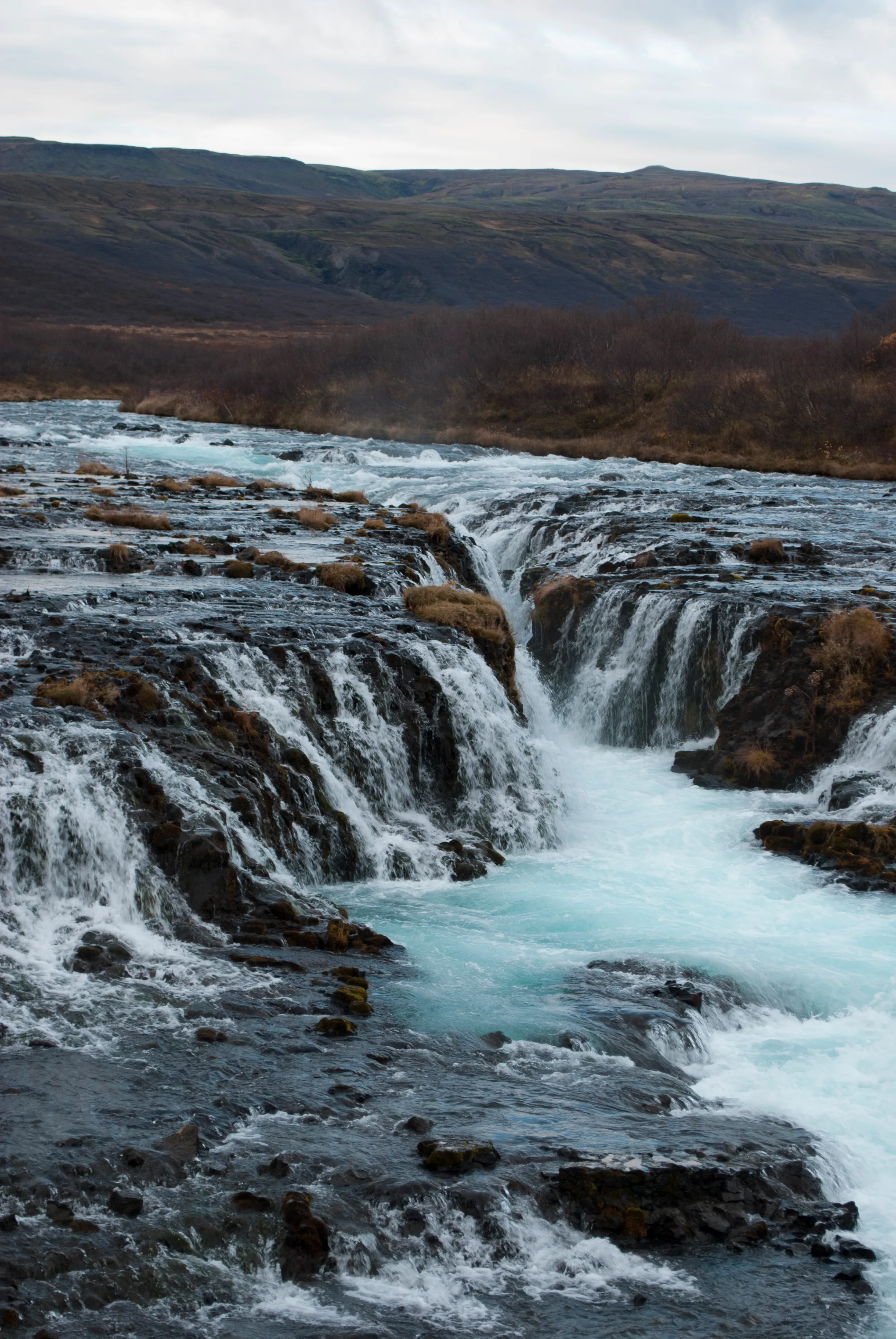 Blue waterfall