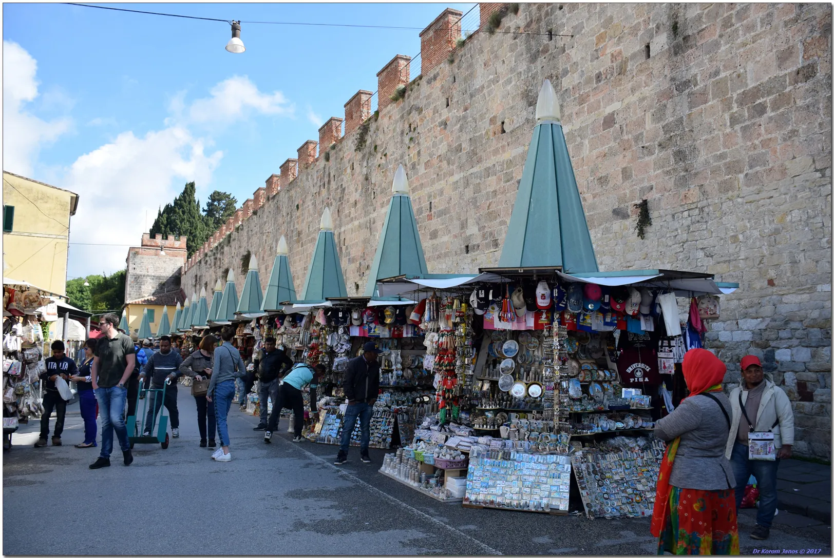 Souvenir stalls, Pisa