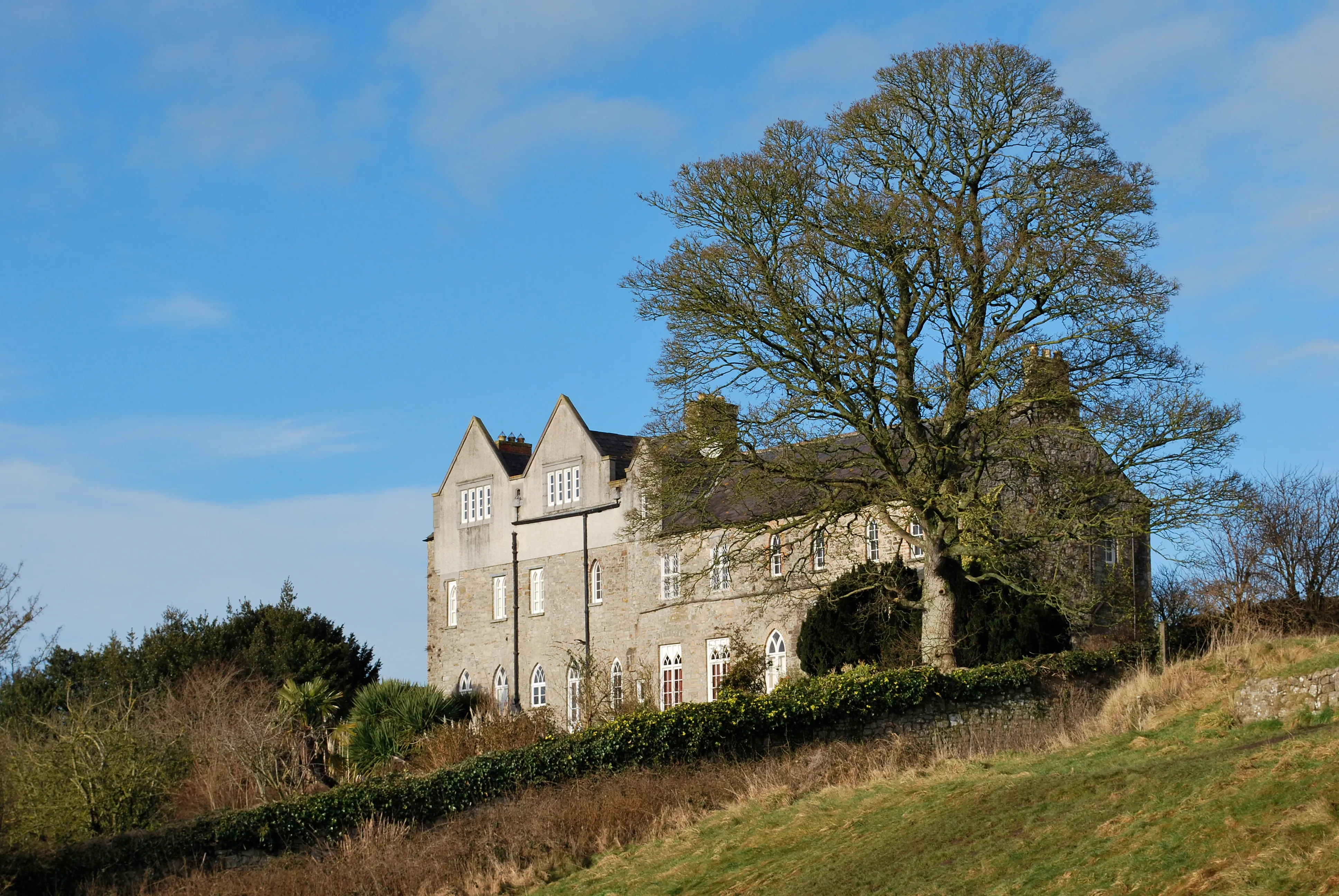 House on other side of castle